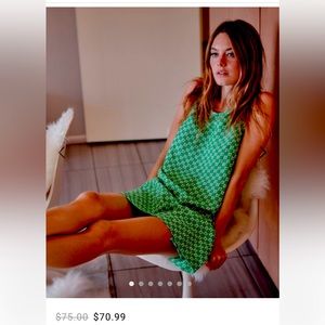 RVCA x Camille Rowe RARE! NWOT Women’s Sz Med/10 Linen With Pockets!